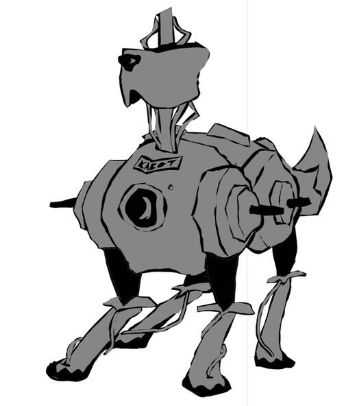 Robot Dog Character Design