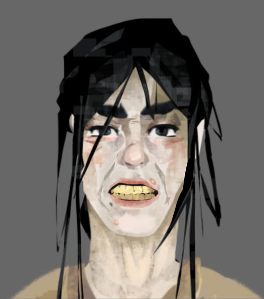 Serial Killer Concept - Face Closeup