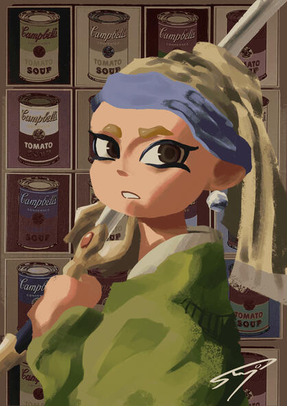 Octoling with a Pearl Earring