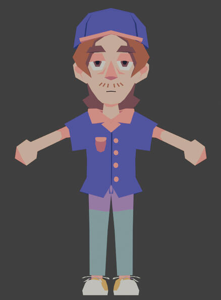 for a while Main Character (front view)