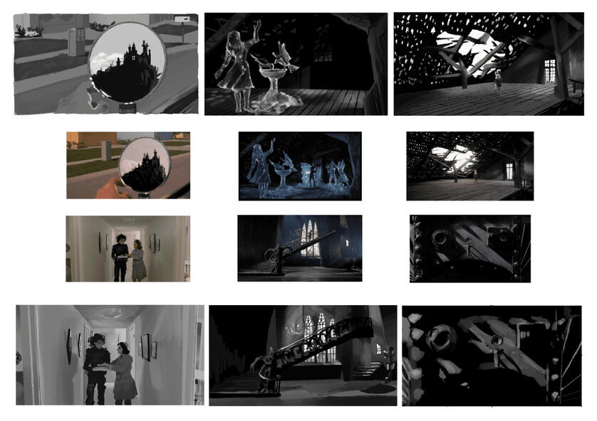 Etudes de captures d&#39;écran (Edward aux Mains d&#39;argent)