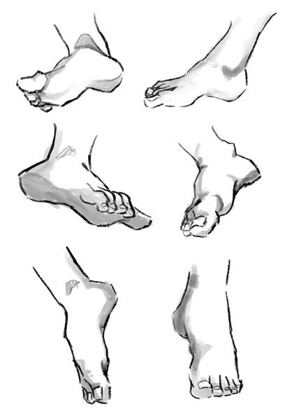 Etudes de pieds