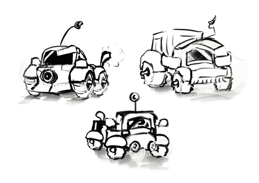 The Robot Explorer Concepts de Voiture