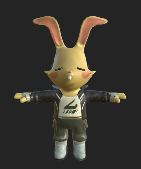 Personnage Lapin (vue de face)