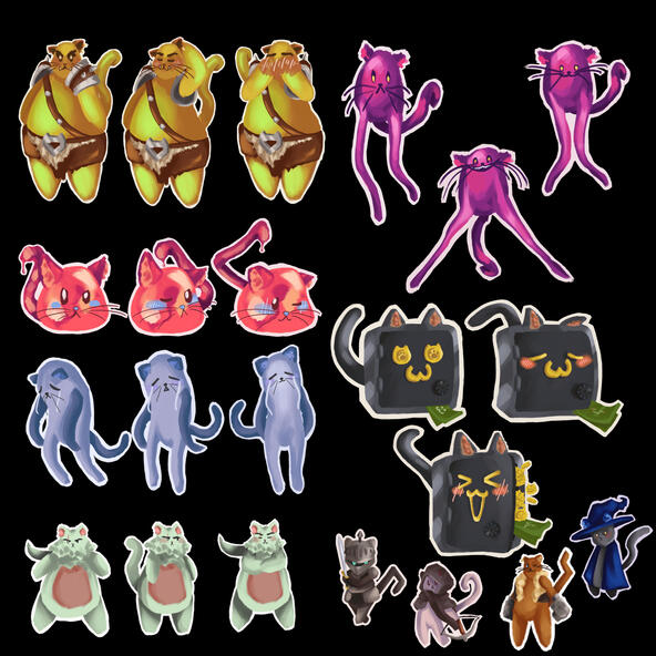 Sprites de Personnages Chat